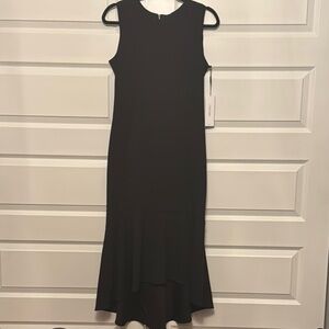 Calvin Klein Black Sleeveless Sheath Dress
